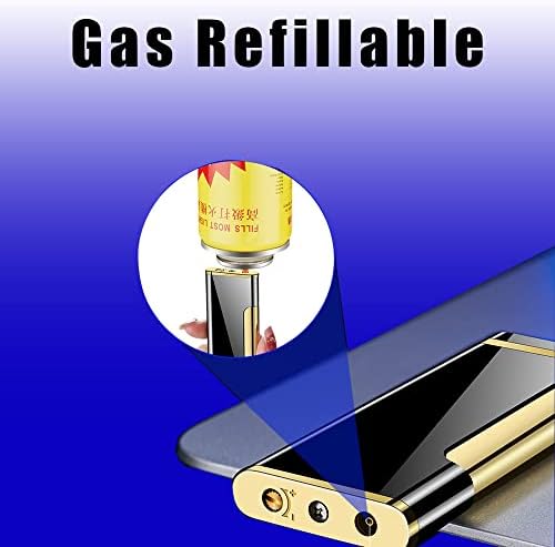Mini Torch Lighters Cigars Jet Flame Lighter with Adjustable Flame Dial Portable Ultra-Thin Butane Refillable Lighter Great Gift for Men Birthday Christmas (Dragon)