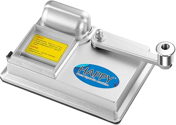 Cigarette Rolling Machine Manual Tobacco Rolling Machine Portable Home Cigarette Injector Suitable for 0.31 inch/8 mm Diameter Pipes Regular Tubes (Silver)
