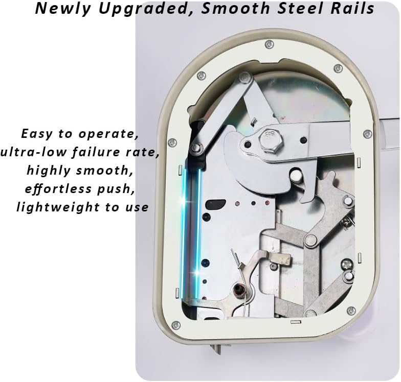 Cigarette Rolling Machine Manual Tobacco Rolling Machine Hand Operation Injector Suitable for 0.31 inch/8 mm Diameter Pipes (Silver)