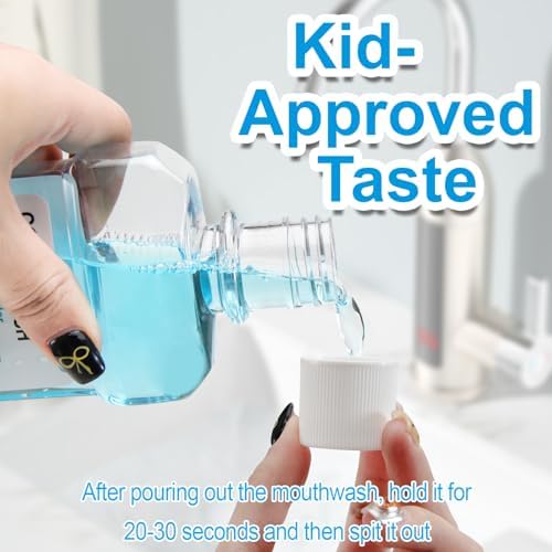 Fresh Breath Mouthwash, ICY Mint Flavor, Alcohol-Free, Healthy Gums Mouthwash Clean (8.45 FLOZ, Mint)