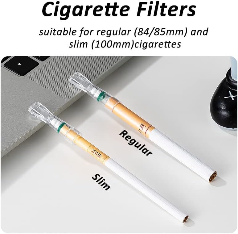 Cigarette Case with Lighter, Electric Lighter USB Rechargeable for Whole Package 100mm Cigarettes 20pcs King Size, Colorful Light Case, Come with Cigarette Filter, Gifts for Men, Father, Mother (K3)