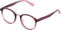 LINGAN Reading Glasses Round Computer Readers Clear Lens Glasses Spring Hinge for Men Women (Red, 1.50)
