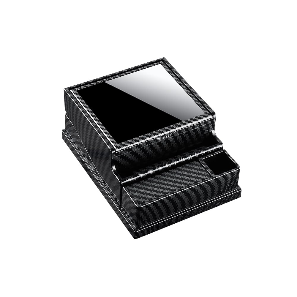 Cigarette Case/Holder, 40pcs 85 Regular Cigarette Capacity, Smoking Accessories, Desktop Cigarette Box, Suitable for Cars, Offices, Homes, and Decorations (Carbon Fiber, One Size)