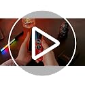 Mini Jet Torch Lighter Rocker Arm Inflatable Lighter Pocket Torch Lighter Cool Creative Windmill Lighter Windproof Portable Lighter for Candle Cooking BBQs (Orange)