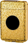 Cigarette Case/Box with USB Tungsten Coil Lighter 2 in 1 Windproof Flameless Lighter Automatic Ejection Holder for 16pcs 85mm Cigarettes Ideal Gift for Women Men Friends (Black)